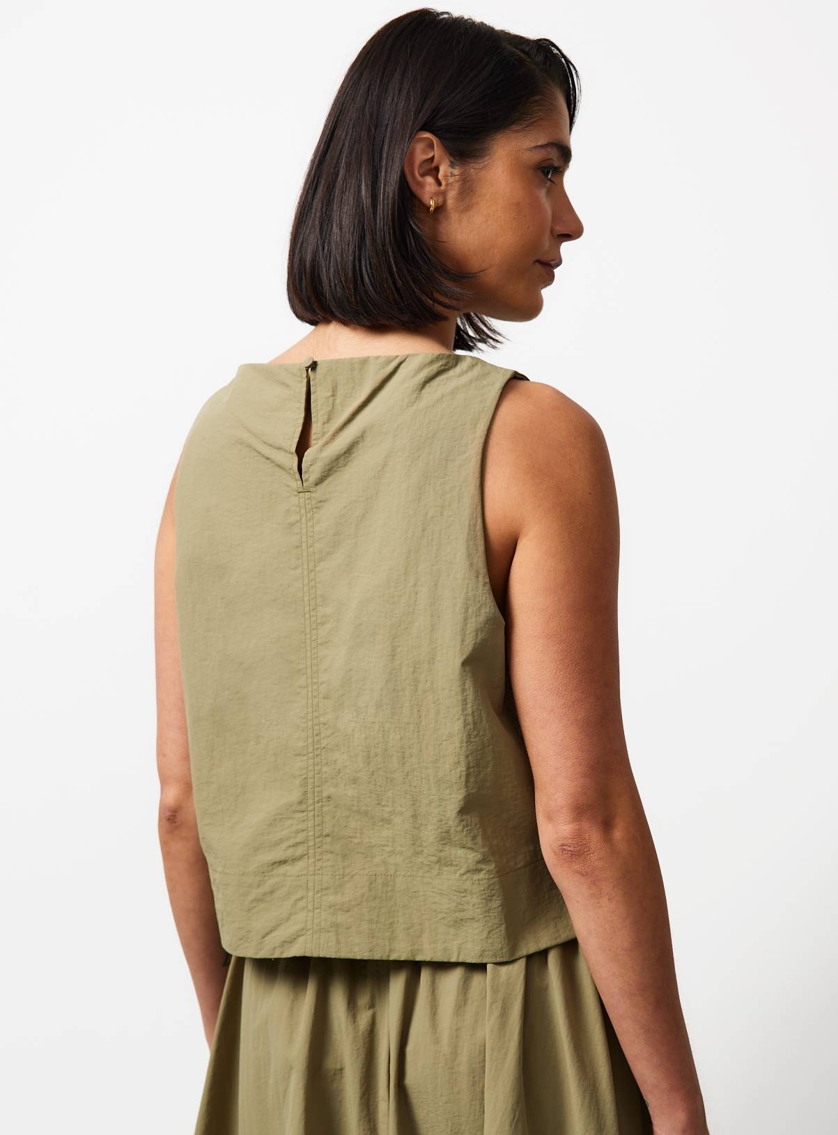 Light Khaki Technical Seam Detail Co-ord Shell Top 20 - Image 4